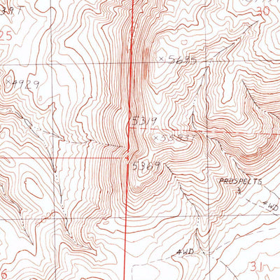 United States Geological Survey Wilder Creek Ranch, NV-OR (1990, 24000-Scale) digital map