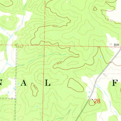 United States Geological Survey Wilderness, MO (1968, 24000-Scale) digital map