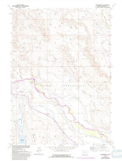 United States Geological Survey Wilderness, WY (1952, 24000-Scale) digital map
