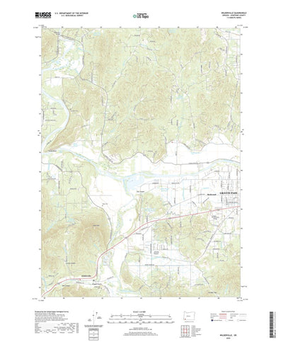United States Geological Survey Wilderville, OR (2020, 24000-Scale) digital map