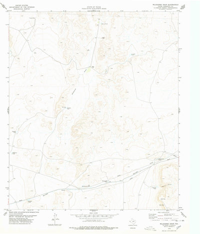 United States Geological Survey Wildhorse Draw, TX (1978, 24000-Scale) digital map