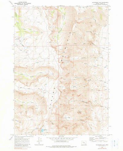 United States Geological Survey Wildhorse Lake, OR (1968, 24000-Scale) digital map