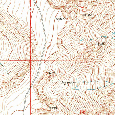 United States Geological Survey Wildhorse Lake, OR (1968, 24000-Scale) digital map