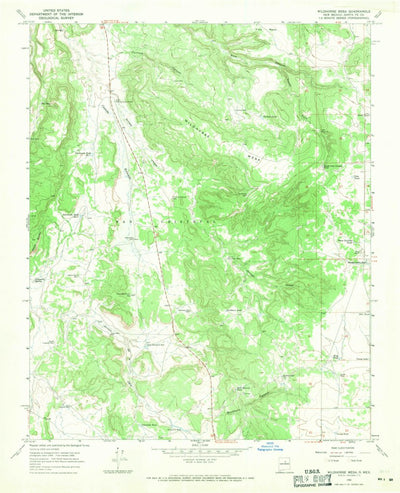 United States Geological Survey Wildhorse Mesa, NM (1966, 24000-Scale) digital map