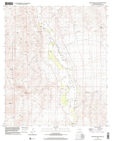 United States Geological Survey Wildhorse Mountain, AZ (1996, 24000-Scale) digital map