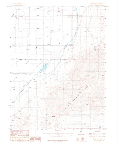 United States Geological Survey Wildhorse Pass, NV (1987, 24000-Scale) digital map