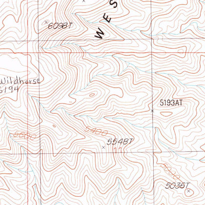 United States Geological Survey Wildhorse Spring, NV (1987, 24000-Scale) digital map