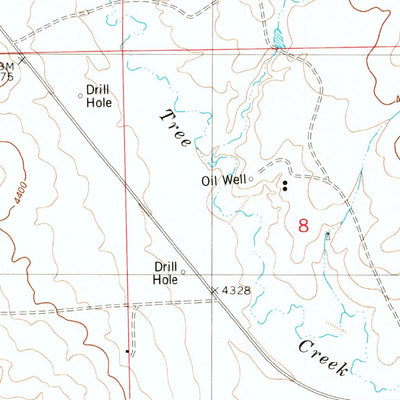 United States Geological Survey Wildlife Draw East, WY (1982, 24000-Scale) digital map