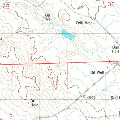 United States Geological Survey Wildlife Draw East, WY (1982, 24000-Scale) digital map