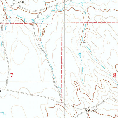 United States Geological Survey Wildlife Draw West, WY (1982, 24000-Scale) digital map