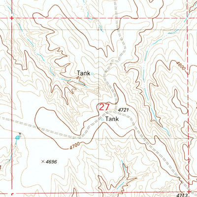 United States Geological Survey Wildlife Draw West, WY (1982, 24000-Scale) digital map