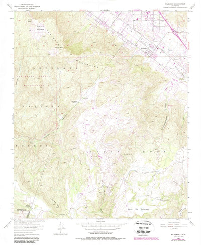United States Geological Survey Wildomar, CA (1953, 24000-Scale) digital map