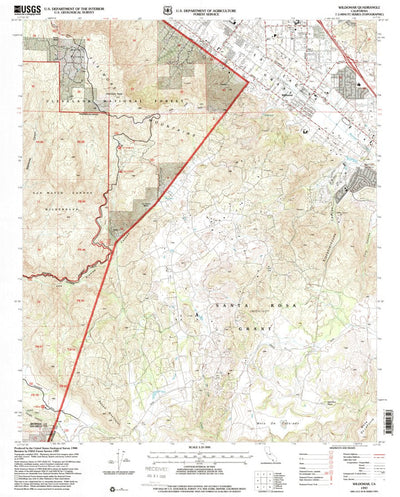 United States Geological Survey Wildomar, CA (1997, 24000-Scale) digital map