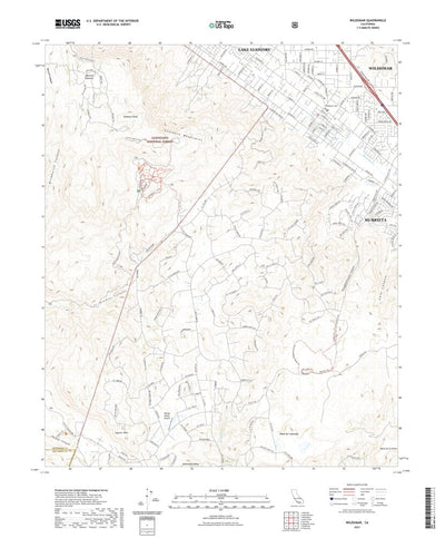 United States Geological Survey Wildomar, CA (2021, 24000-Scale) digital map