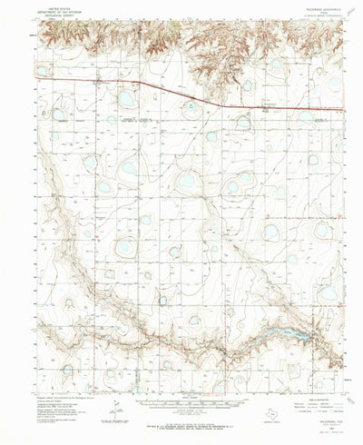 United States Geological Survey Wildorado, TX (1962, 62500-Scale) digital map