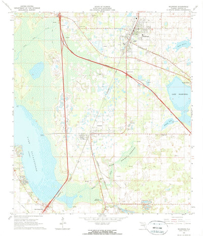 United States Geological Survey Wildwood, FL (1967, 24000-Scale) digital map