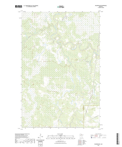 United States Geological Survey Wildwood NE, MN (2022, 24000-Scale) digital map