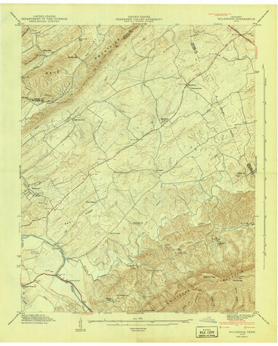 United States Geological Survey Wildwood, TN (1941, 24000-Scale) digital map