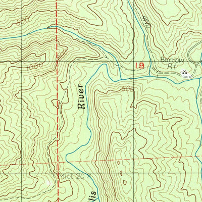 United States Geological Survey Wildwood, WA (1986, 24000-Scale) digital map