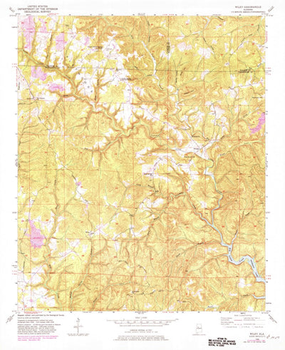 United States Geological Survey Wiley, AL (1949, 24000-Scale) digital map