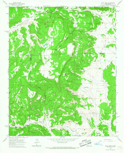 United States Geological Survey Wiley Mesa, NM (1964, 24000-Scale) digital map