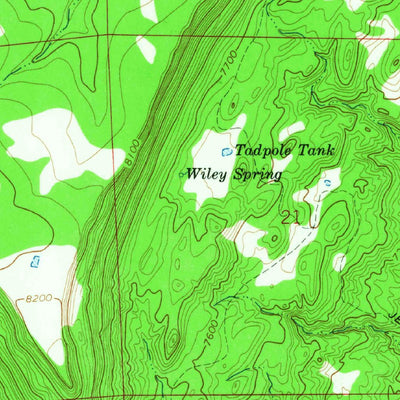 United States Geological Survey Wiley Mesa, NM (1964, 24000-Scale) digital map