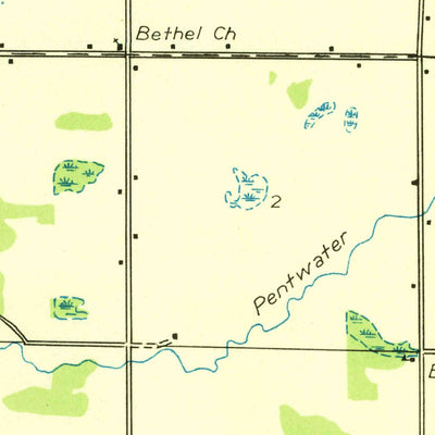 United States Geological Survey Wiley, MI (1932, 31680-Scale) digital map