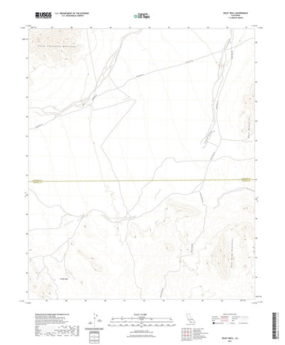 United States Geological Survey Wiley Well, CA (2021, 24000-Scale) digital map