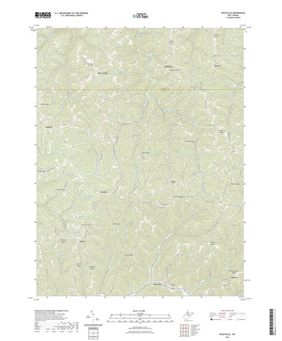United States Geological Survey Wileyville, WV (2023, 24000-Scale) digital map