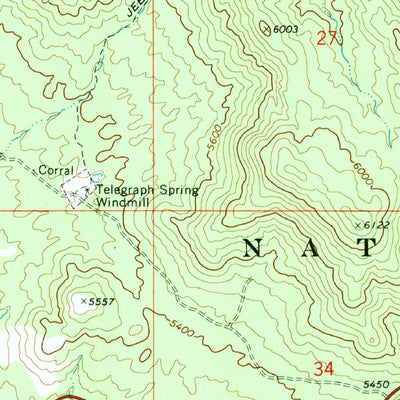 United States Geological Survey Wilhoit, AZ (1969, 24000-Scale) digital map