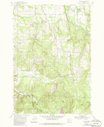 United States Geological Survey Wilhoit, OR (1955, 24000-Scale) digital map