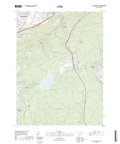 United States Geological Survey Wilkes-Barre East, PA (2023, 24000-Scale) digital map