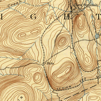 United States Geological Survey Wilkes Barre, PA (1894, 62500-Scale) digital map