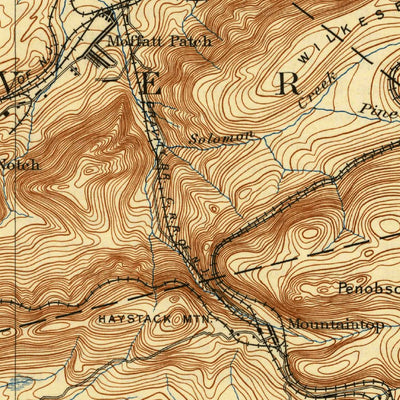 United States Geological Survey Wilkes Barre, PA (1894, 62500-Scale) digital map