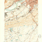 United States Geological Survey Wilkes-Barre West, PA (1950, 24000-Scale) digital map