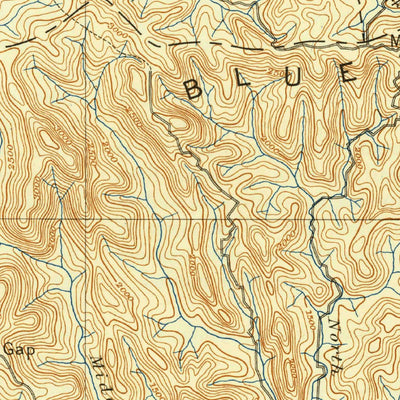 United States Geological Survey Wilkesboro, NC (1891, 125000-Scale) digital map