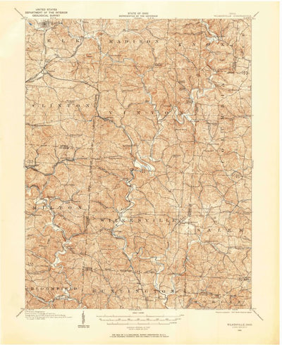 United States Geological Survey Wilkesville, OH (1905, 62500-Scale) digital map