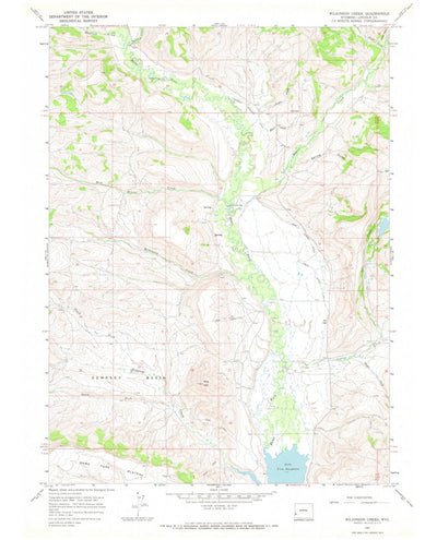 United States Geological Survey Wilkinson Creek, WY (1967, 24000-Scale) digital map