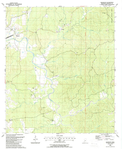United States Geological Survey Wilkinson, MS (1988, 24000-Scale) digital map