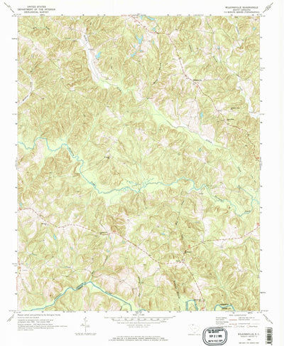 United States Geological Survey Wilkinsville, SC (1968, 24000-Scale) digital map