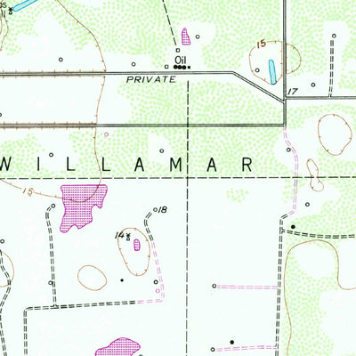 United States Geological Survey Willamar, TX (1956, 24000-Scale) digital map