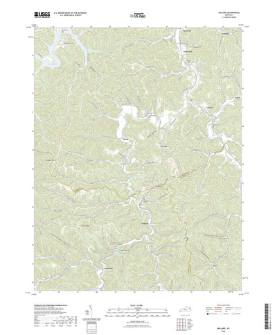 United States Geological Survey Willard, KY (2022, 24000-Scale) digital map