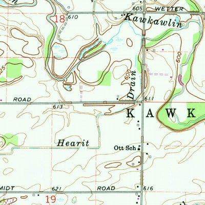 United States Geological Survey Willard, MI (1962, 24000-Scale) digital map