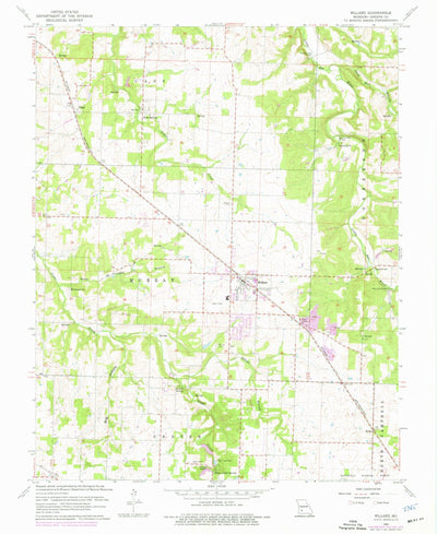 United States Geological Survey Willard, MO (1961, 24000-Scale) digital map