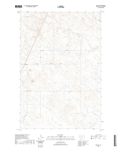 United States Geological Survey Willard, MT (2020, 24000-Scale) digital map