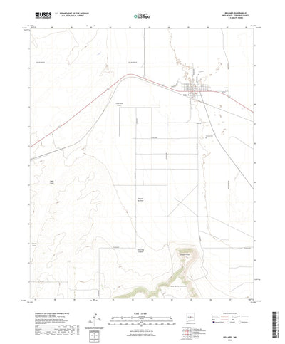 United States Geological Survey Willard, NM (2023, 24000-Scale) digital map