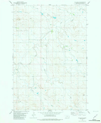 United States Geological Survey Willard SE, MT (1981, 24000-Scale) digital map