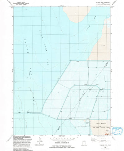 United States Geological Survey Willard Spur, UT (1991, 24000-Scale) digital map
