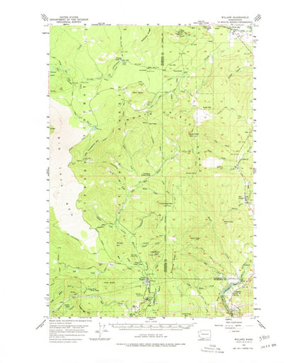 United States Geological Survey Willard, WA (1957, 62500-Scale) digital map