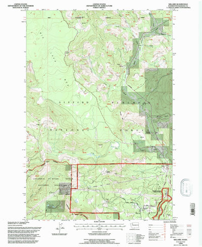 United States Geological Survey Willard, WA (1994, 24000-Scale) digital map